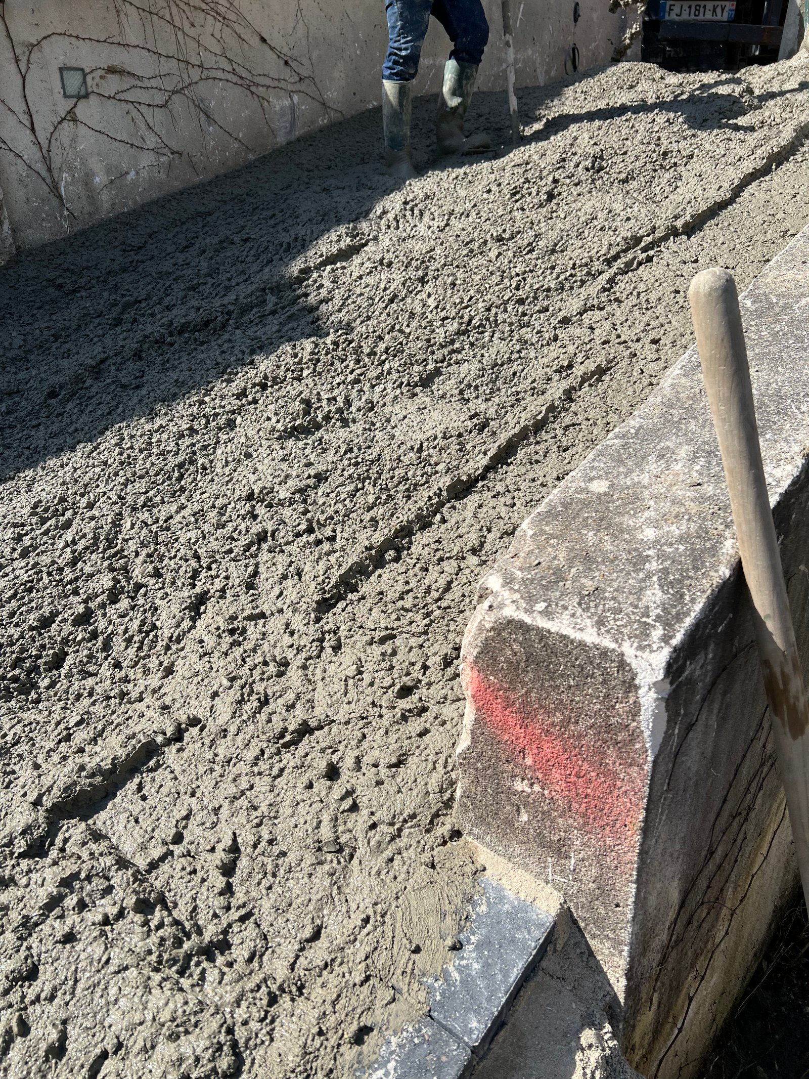 Travaux de structure sur chantier