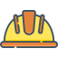 pictogramme casque de chantier